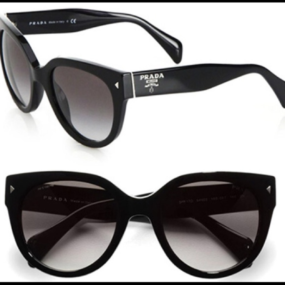 Prada black cat eye sunglasses